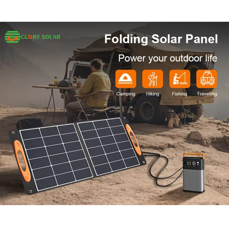 Solar Charger Panel Foldable - 100W Solarladegerät, Wasserdichtes Faltbares Solarpanel, Powerbank