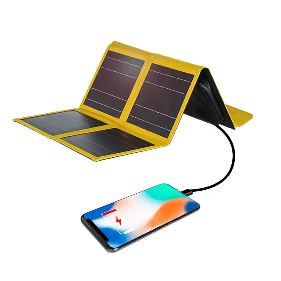 Solar Charger Panel Foldable - Faltbares Panel-Handy Tragbares Panel-Ladegerät Faltbares Mini-Panel