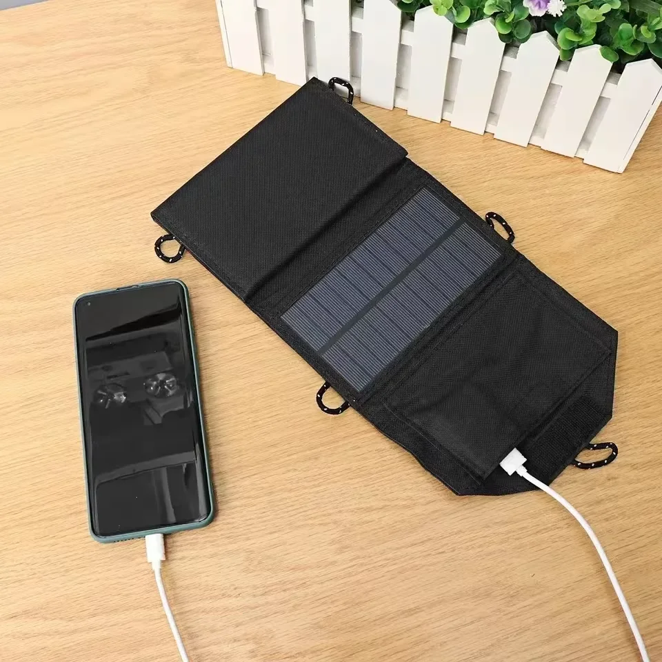 Solar Charger Panel Foldable - 500W Faltbares Solarpanel 4-Panel mit 5V