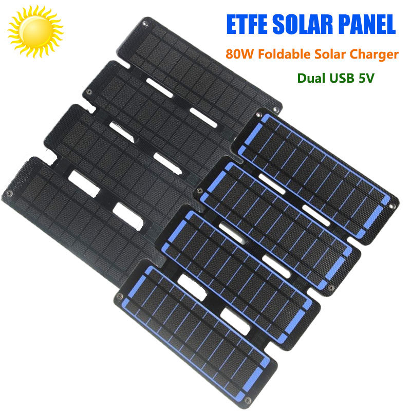 Faltbare Solar Panel 80W ETFE  – Solar Charger Panel Foldable Bewertung und Preis